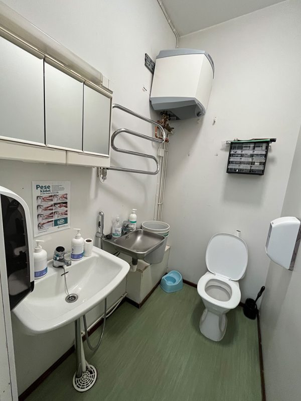 wc -tila ennen