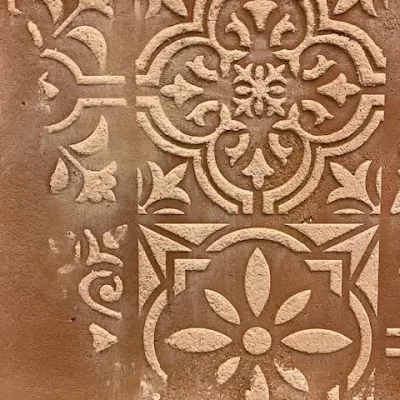 Tierrafino luonnonmukainen savilaasti sabluunatekniikka