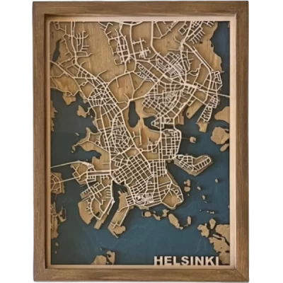 vanerikartta, karttataulu Helsinki keskitumma